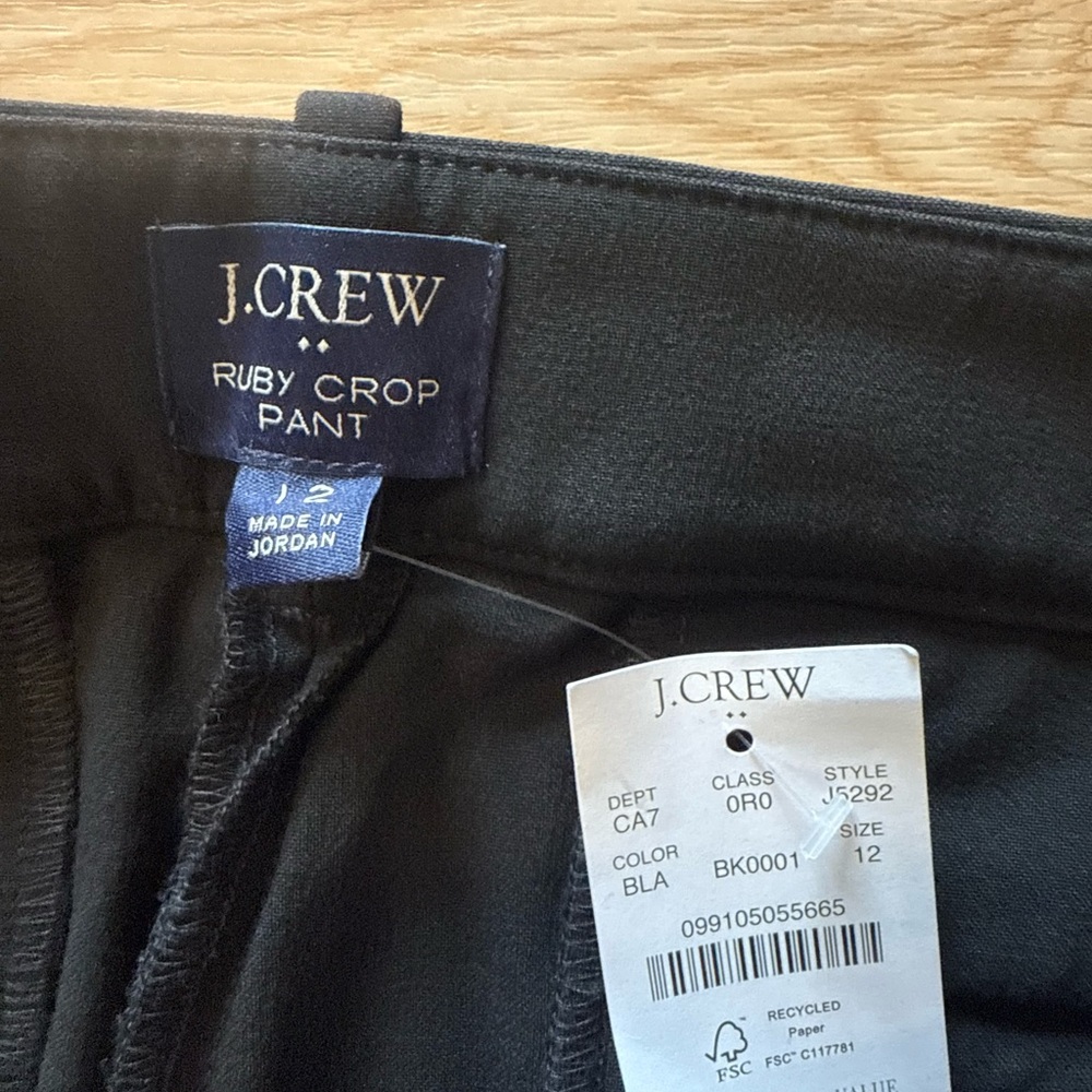 J.Crew Black Ruby Crop Pants - image 2